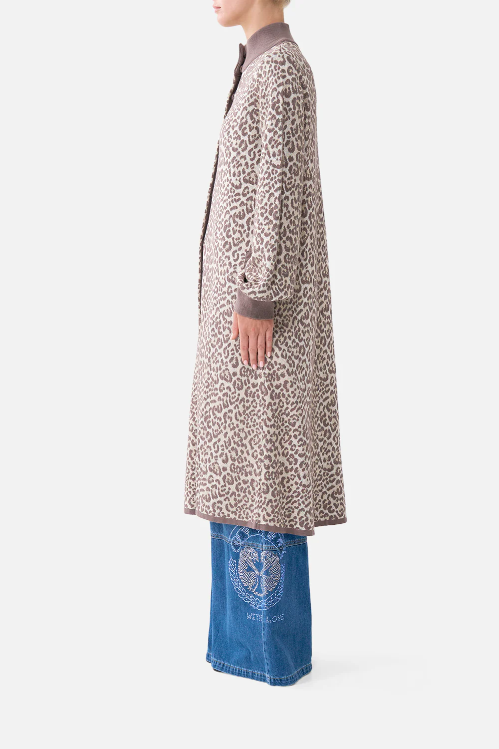 A-LINE KNIT COAT ARANJUEZ ANIMALIA - Image 4