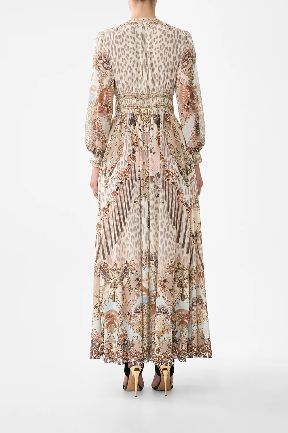 BUTTON DRESS WITH SHAPED WAISTBAND ARANJUEZ ANIMALIA - Image 2