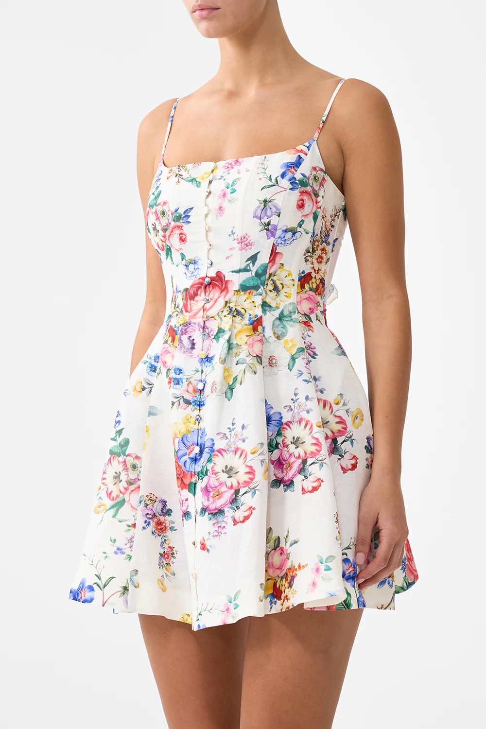 CORSET DRESS WITH SHORT FLARED SKIRT I LEFT MY HEART IN GRANADA - Image 5