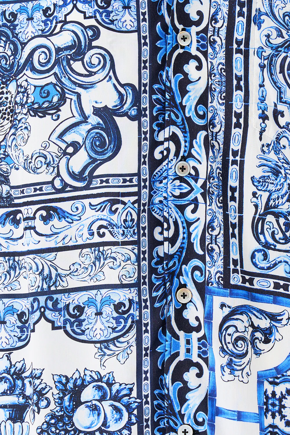 SHORT SLEEVE CAMP COLLARED SHIRT A TILED WONDERLAND - Image 7