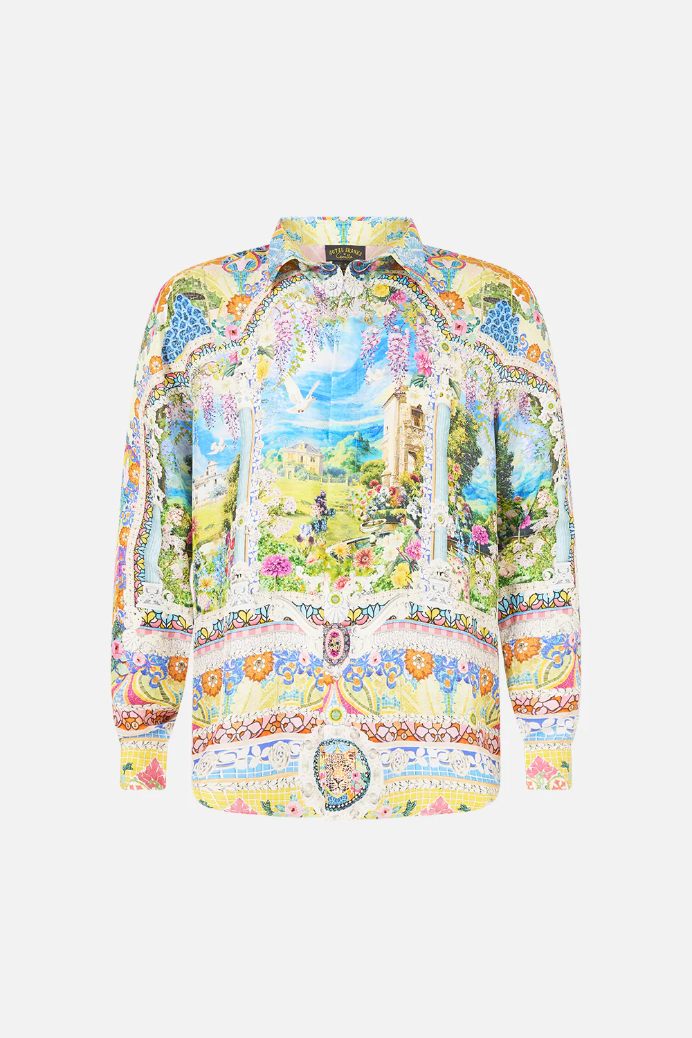 LONG SLEEVE HIDDEN PLACKET SHIRT NAVÀS NOUVEAU - Image 3