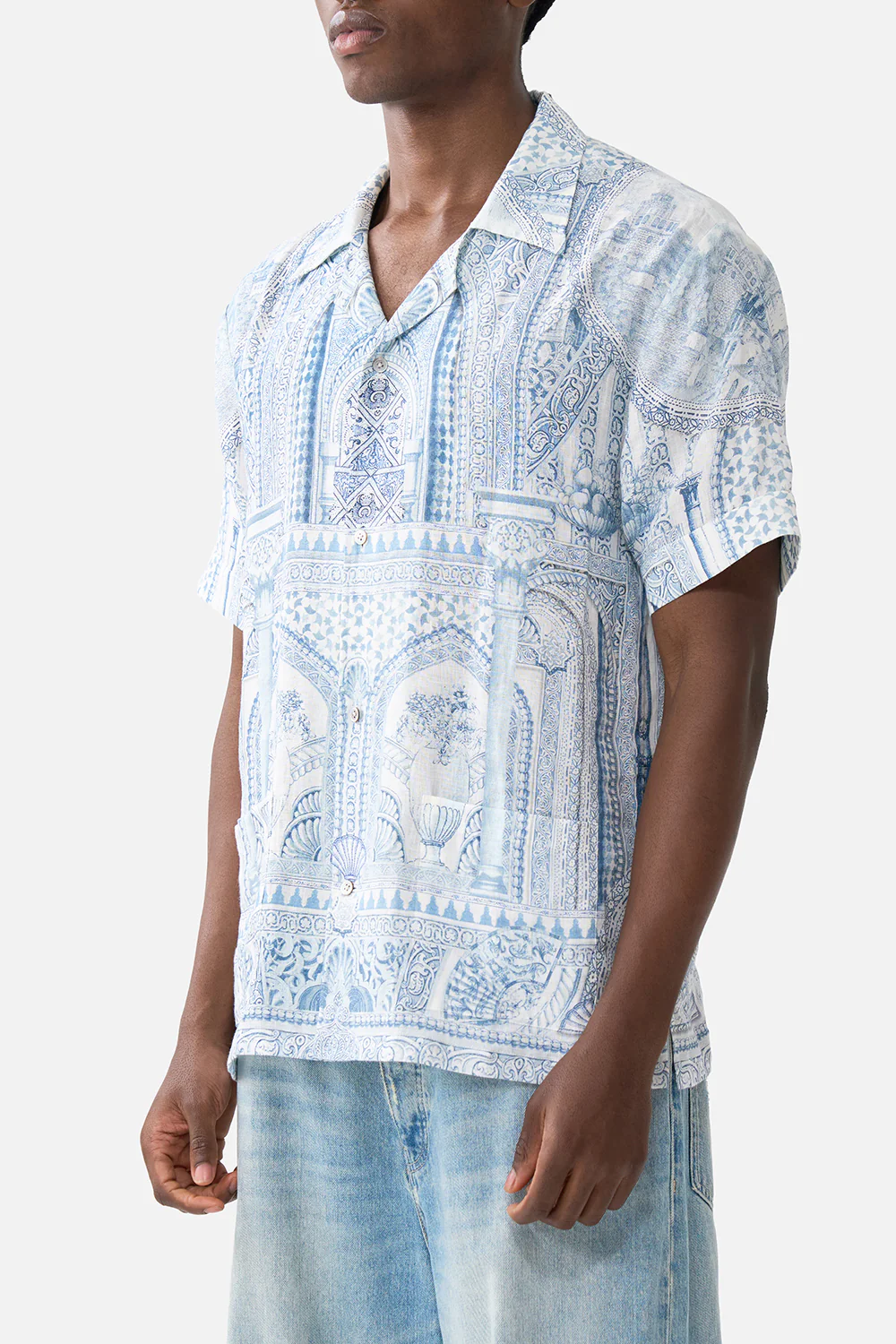 SHORT SLEEVE CABANA SHIRT THE HUM OF THE ALHAMBRA - Image 5
