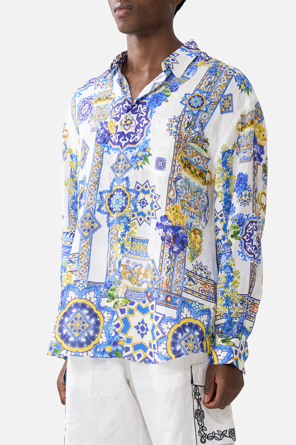 LONG SLEEVE OVERSIZED SHIRT ESPAÑA NIRVANA - Image 5