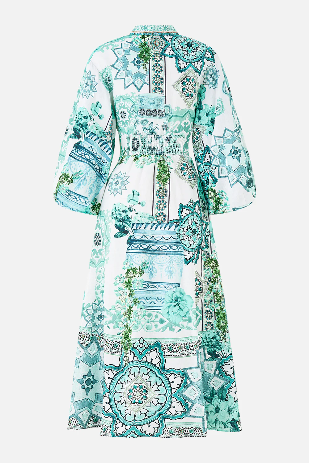 WAIST TIE SHIRT DRESS WITH BUBBLE SLEEVE BALEARIC BEBÉ - Image 7