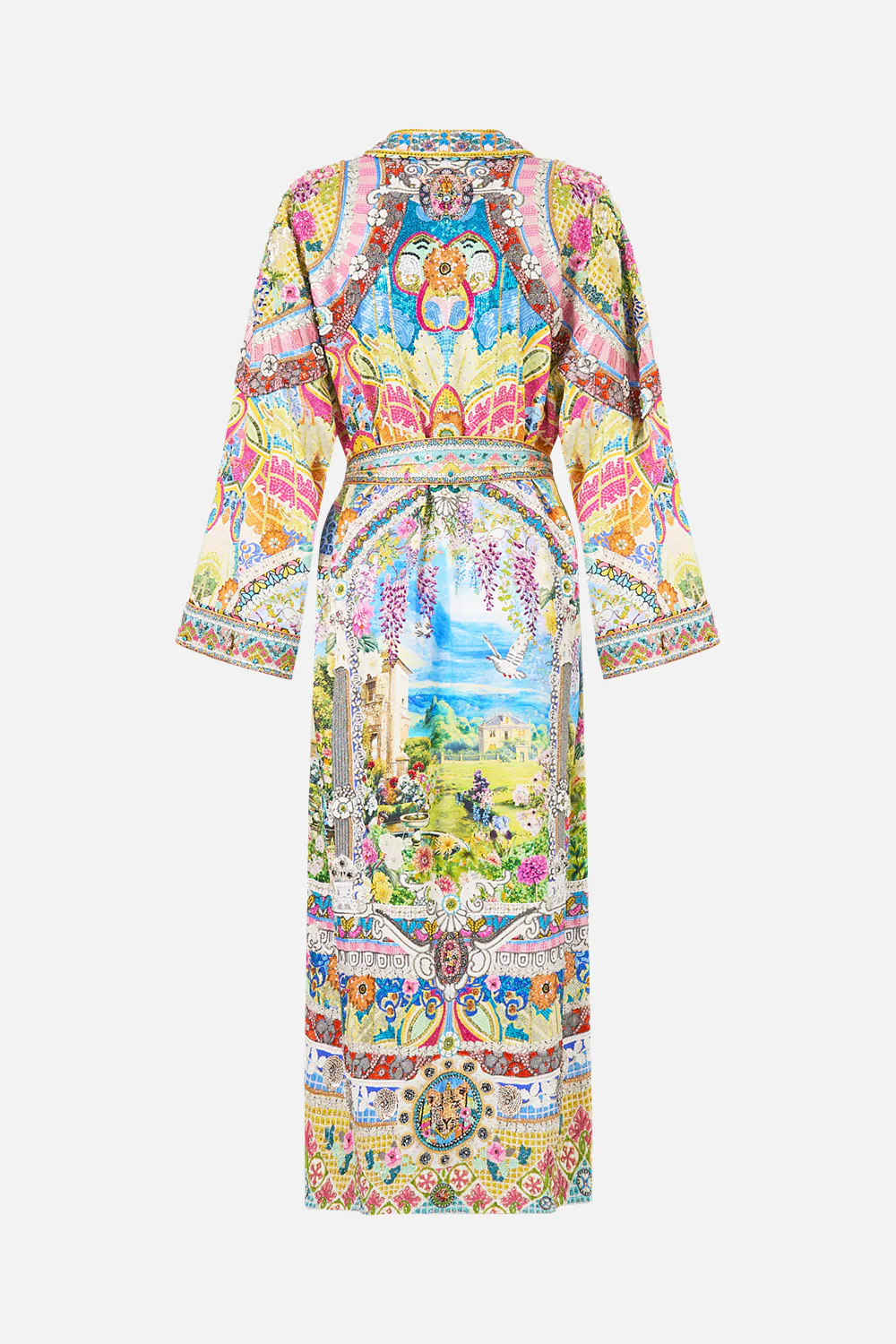 LONG ROBE WITH FLARED SLEEVE NAVÀS NOUVEAU - Image 2
