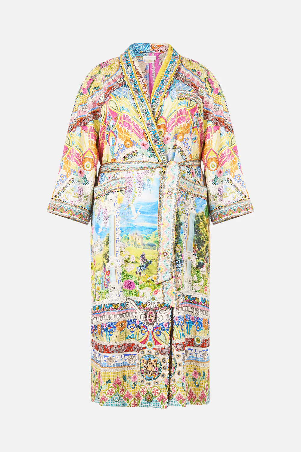 LONG ROBE WITH FLARED SLEEVE NAVÀS NOUVEAU - Image 4