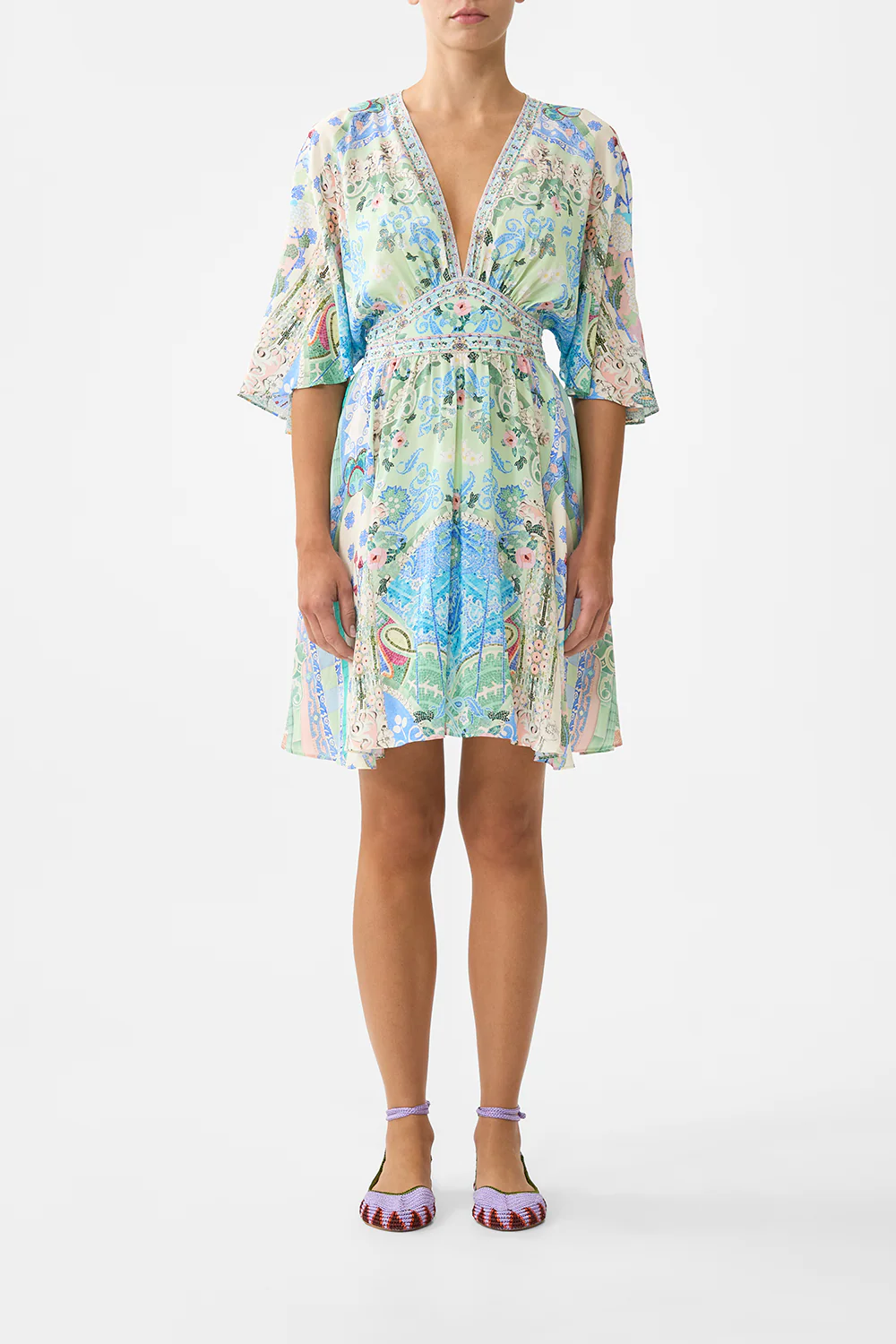 SHORT WAISTED DRESS MIDSUMMER MOSAICS