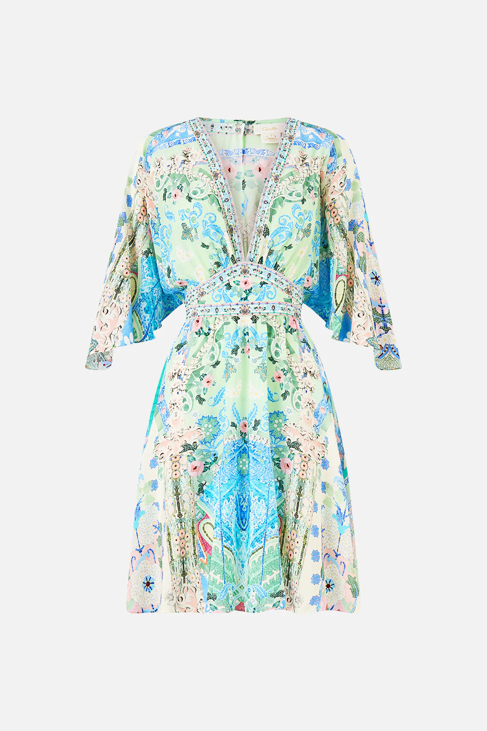 SHORT WAISTED DRESS MIDSUMMER MOSAICS - Image 3