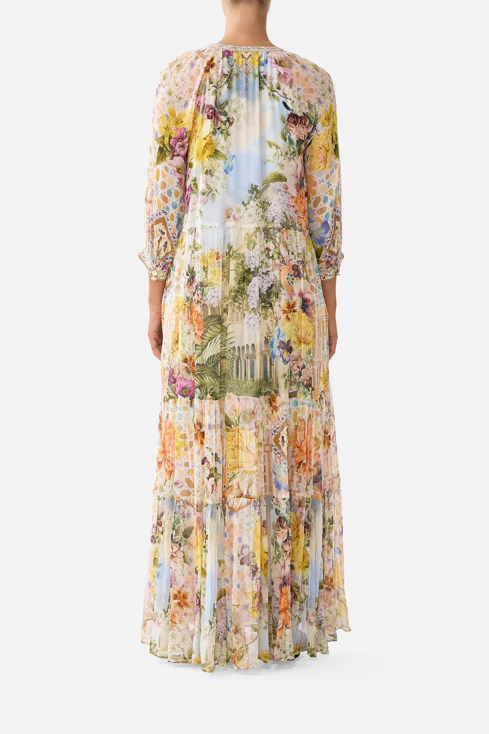 LONG GATHERED PANEL DRESS THE ARCHITECTS OF ALCÁZAR - Image 2