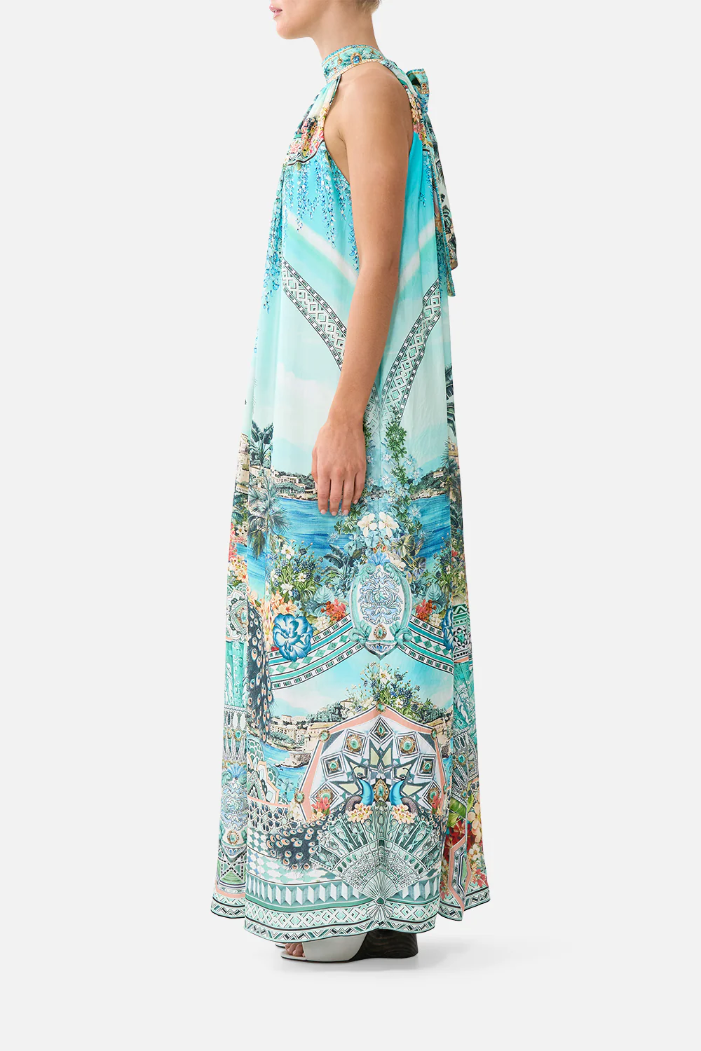 TIE NECK LONG DRESS BALEARIC BEBÉ - Image 4