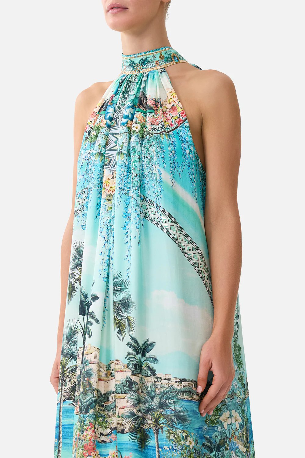 TIE NECK LONG DRESS BALEARIC BEBÉ - Image 5