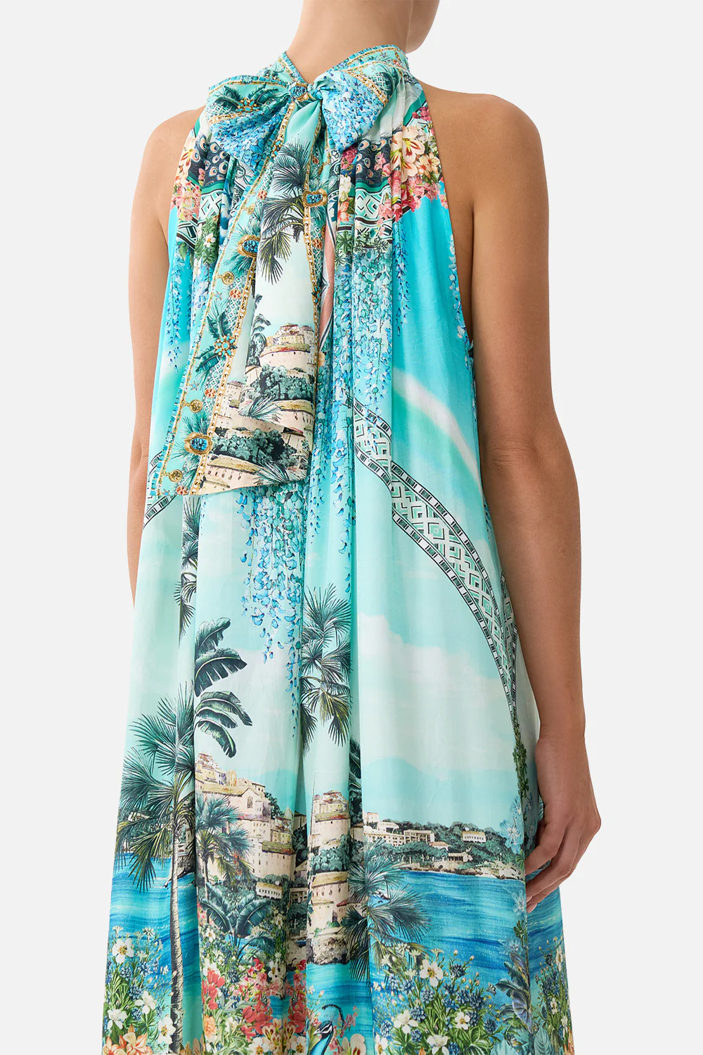TIE NECK LONG DRESS BALEARIC BEBÉ - Image 6