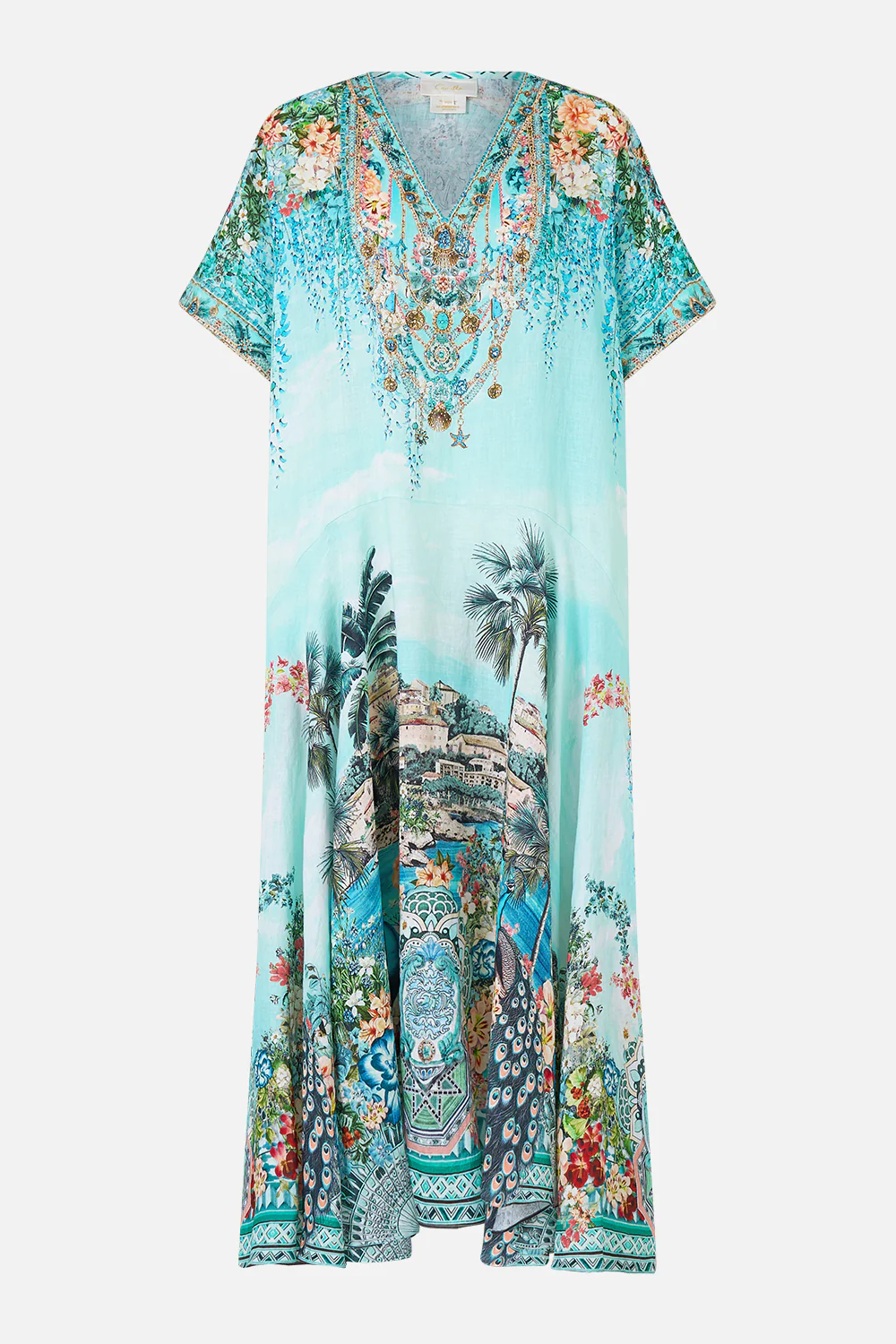 V NECK KAFTAN WITH DROP WAIST BALEARIC BEBÉ - Image 3