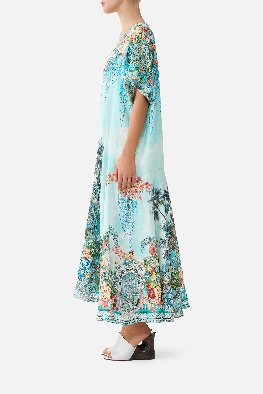 V NECK KAFTAN WITH DROP WAIST BALEARIC BEBÉ - Image 4