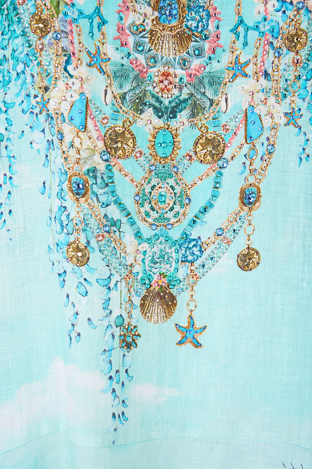V NECK KAFTAN WITH DROP WAIST BALEARIC BEBÉ - Image 7