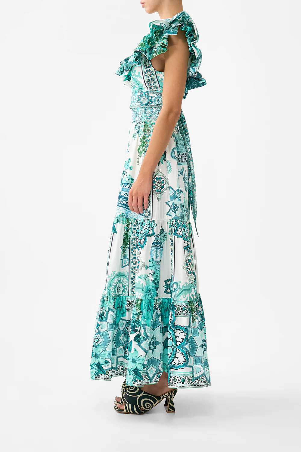 HIGH WAISTED TIERED SKIRT BALEARIC BEBÉ - Image 4