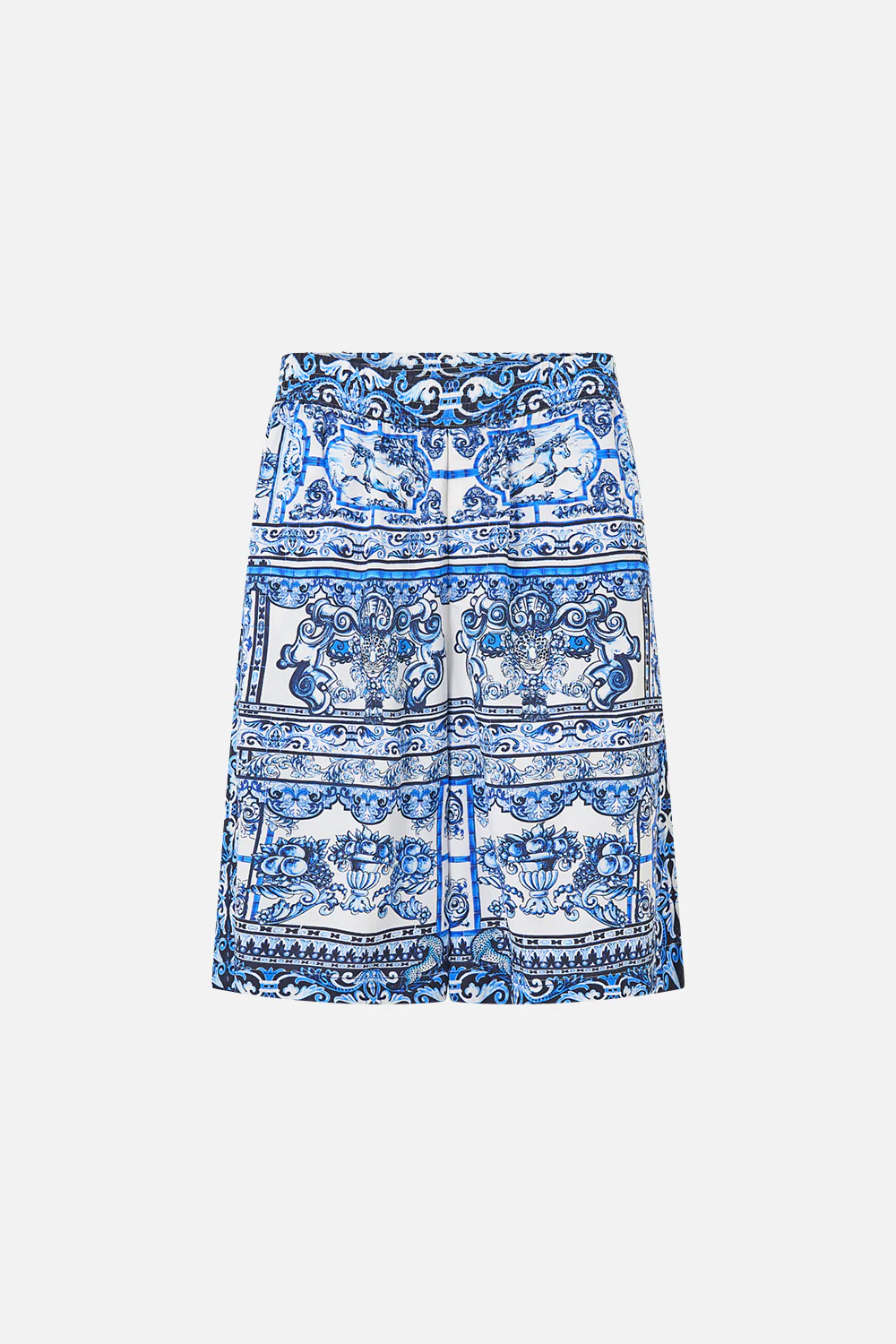 BAGGY LONG WALK SHORT WITH ELASTIC WAIST A TILED WONDERLAND - Image 3
