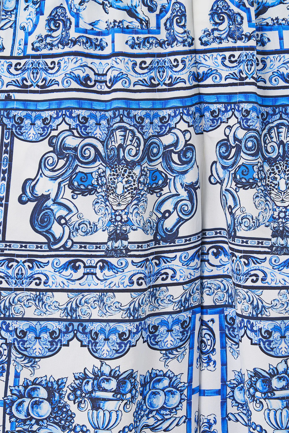 BAGGY LONG WALK SHORT WITH ELASTIC WAIST A TILED WONDERLAND - Image 6