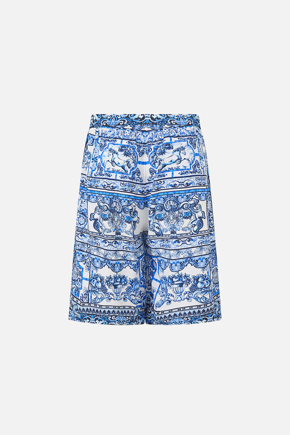 BAGGY LONG WALK SHORT WITH ELASTIC WAIST A TILED WONDERLAND - Image 7