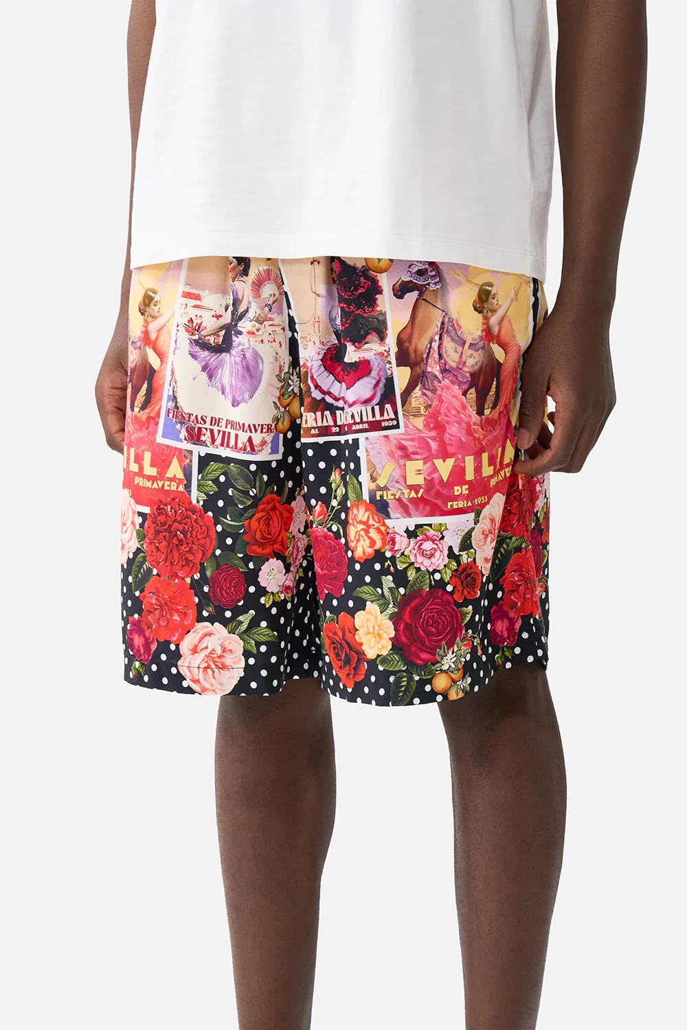 BAGGY LONG WALK SHORT WITH ELASTIC WAIST DAUGHTERS OF DUENDE - Image 5