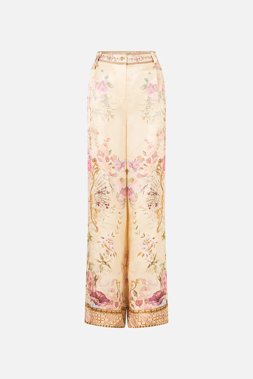 WIDE LEG WAISTED PANT ADORNED IN ARANJUEZ - Image 3
