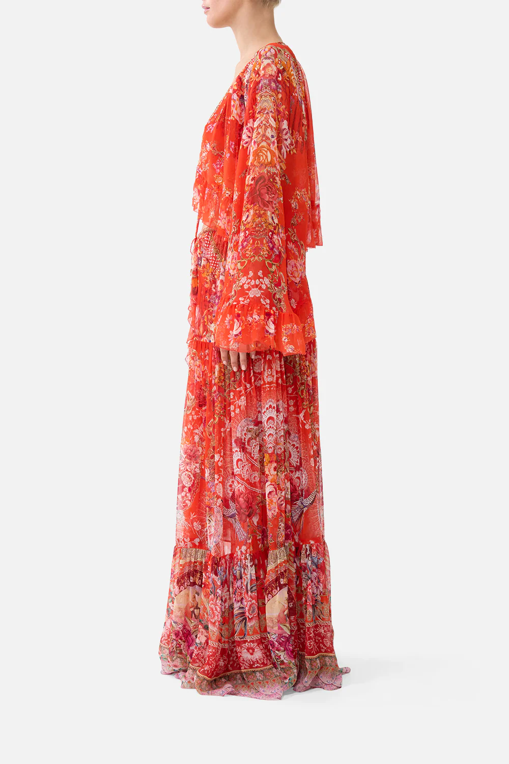 TIERED SKIRT WITH RUFFLE DETAIL OLÉ OLÉ - Image 4