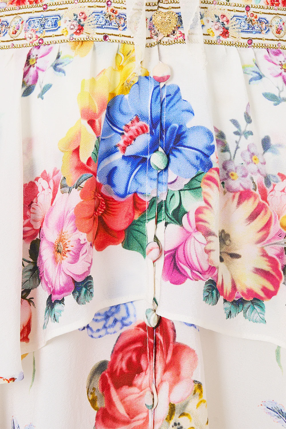 SHORT WAISTBAND DRESS WITH RUFFLE SLEEVE I LEFT MY HEART IN GRANADA - Image 8