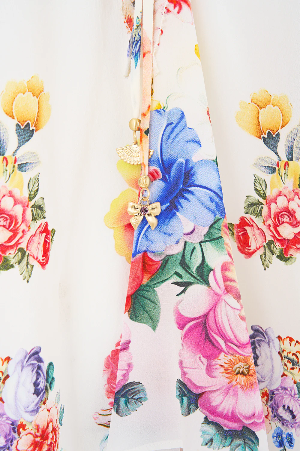 LACE UP V NECK BLOUSE WITH CASCADE RUFFLES I LEFT MY HEART IN GRANADA - Image 7
