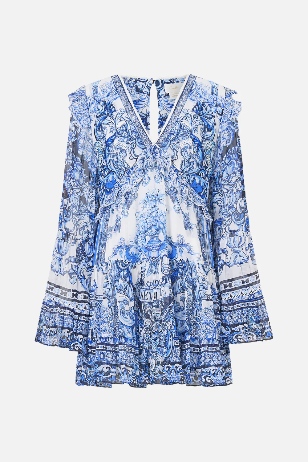 TIERED SWING MINI DRESS A TILED WONDERLAND - Image 3