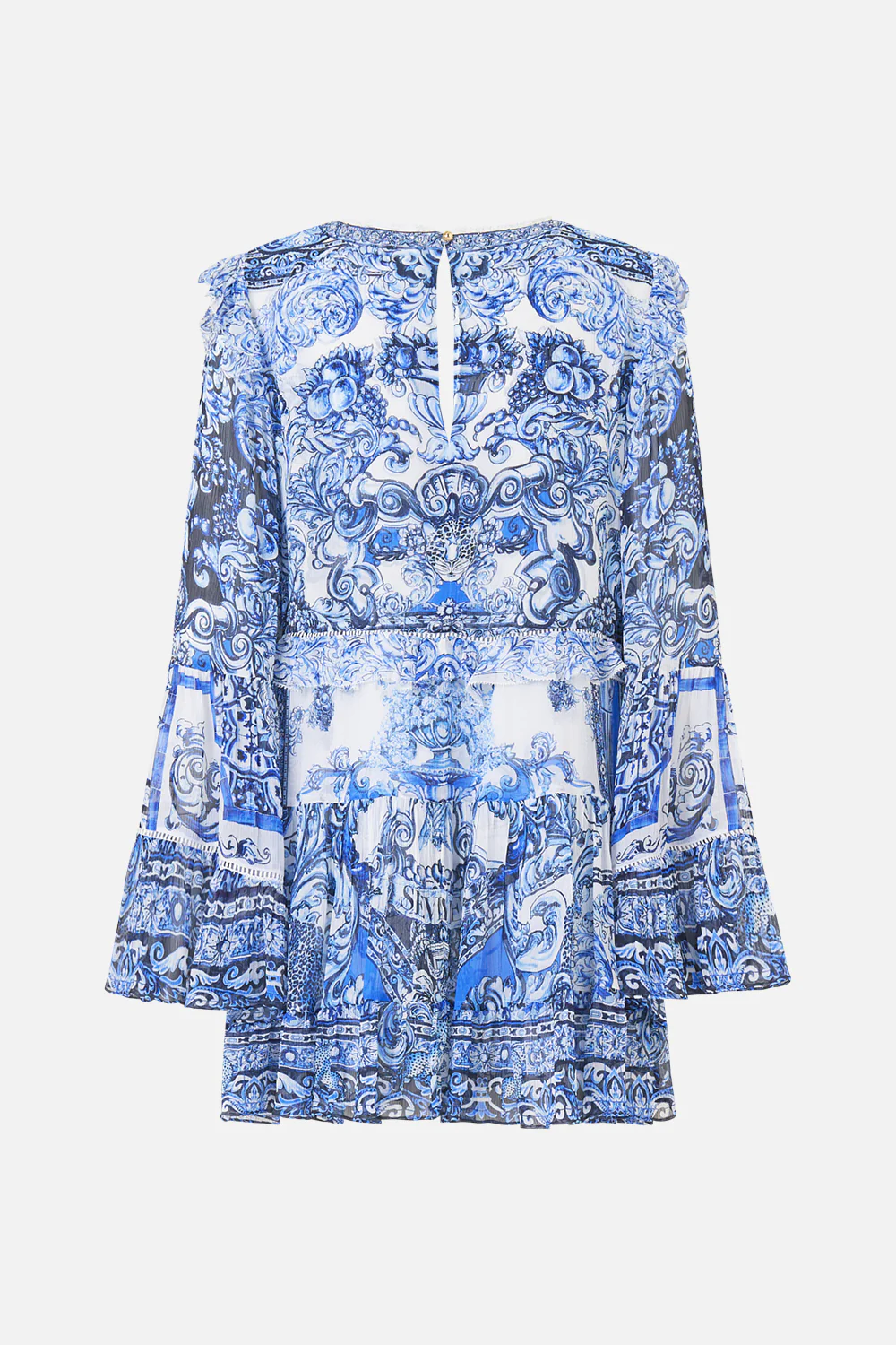 TIERED SWING MINI DRESS A TILED WONDERLAND - Image 6