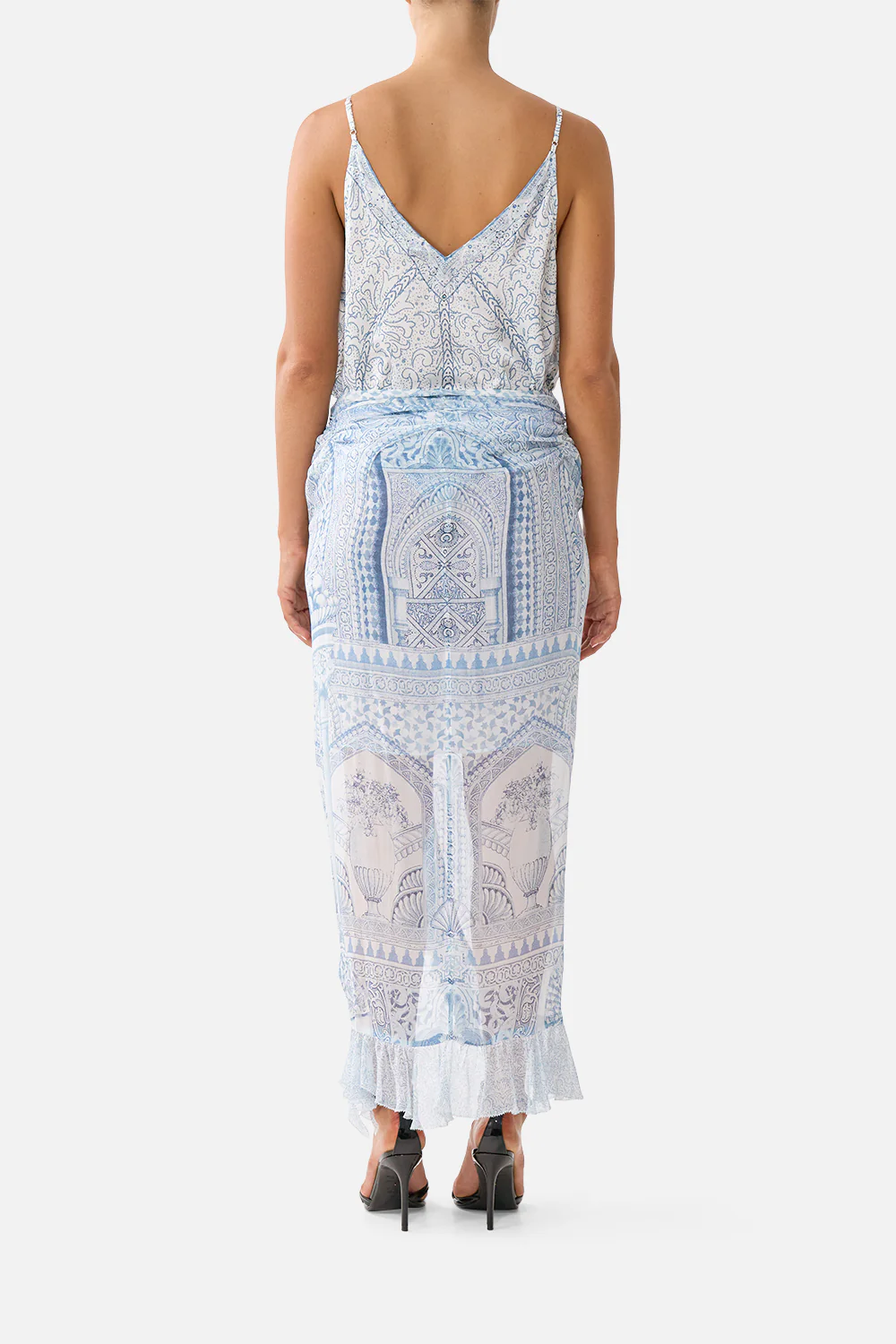 WRAP TIE SKIRT WITH RUFFLE THE HUM OF THE ALHAMBRA - Image 2