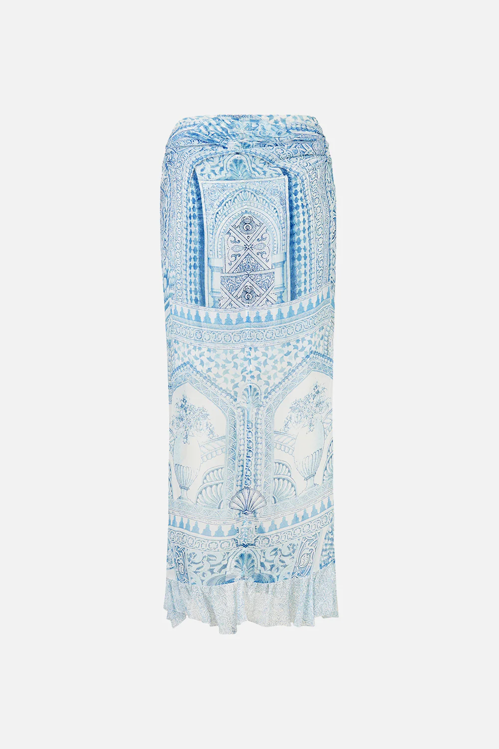 WRAP TIE SKIRT WITH RUFFLE THE HUM OF THE ALHAMBRA - Image 6