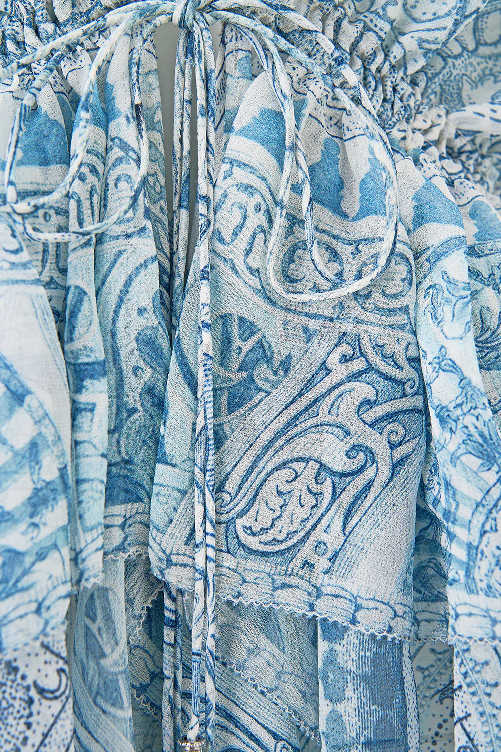 COLD SHOULDER RUFFLE TOP THE HUM OF THE ALHAMBRA - Image 8