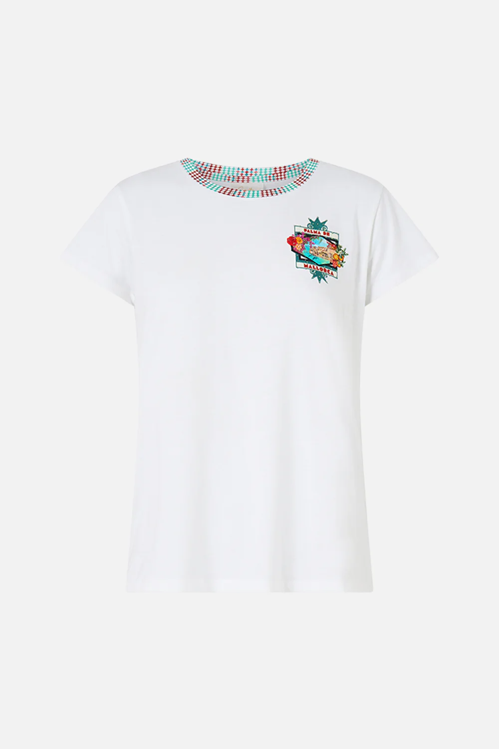 SLIM FIT ROUND NECK T-SHIRT MEET ME IN MALLORCA - Image 3