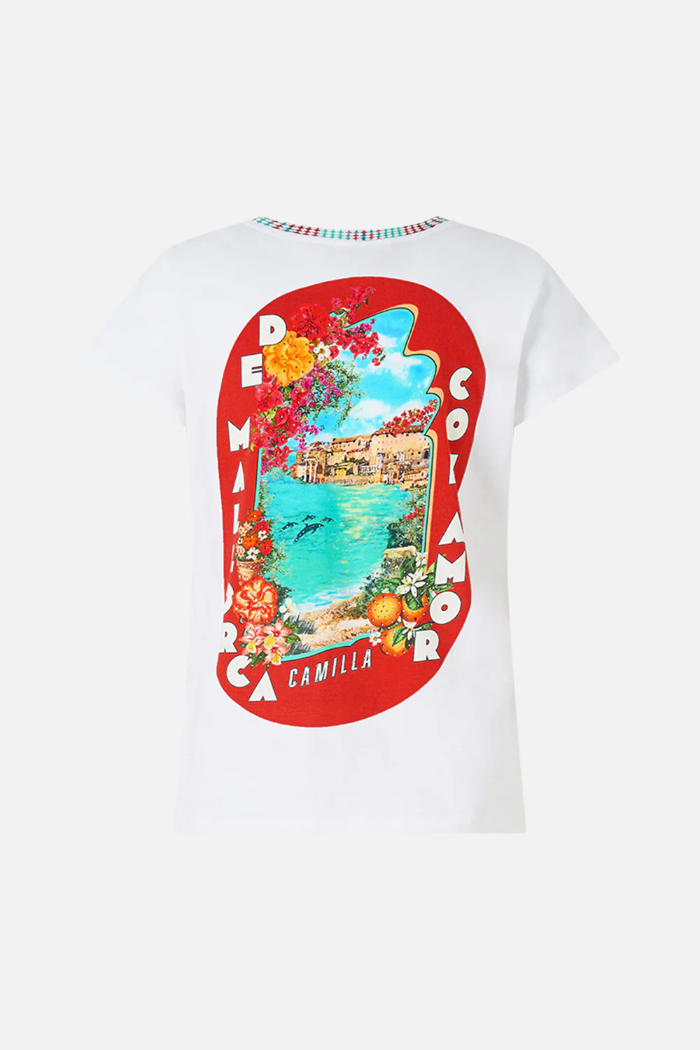 SLIM FIT ROUND NECK T-SHIRT MEET ME IN MALLORCA - Image 7