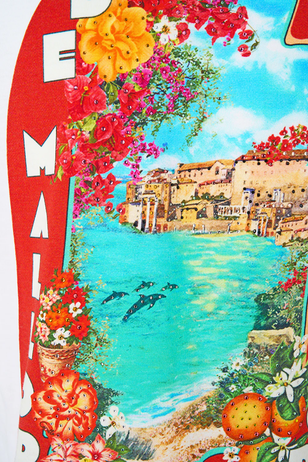 SLIM FIT ROUND NECK T-SHIRT MEET ME IN MALLORCA - Image 8