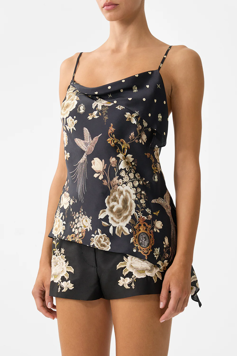 ASYMMETRIC DRAPED TOP FLAMENCO FOLKLORE - Image 5