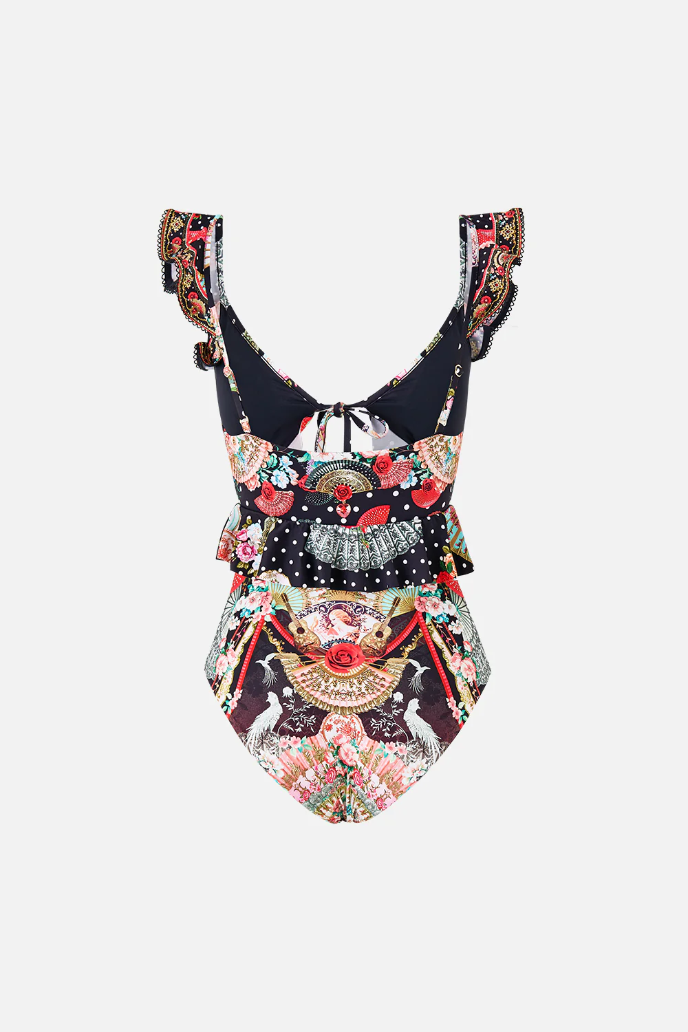 TIE FRONT ONE PIECE WITH FRILL NECK AND WAIST DAUGHTERS OF DUENDE - Image 6
