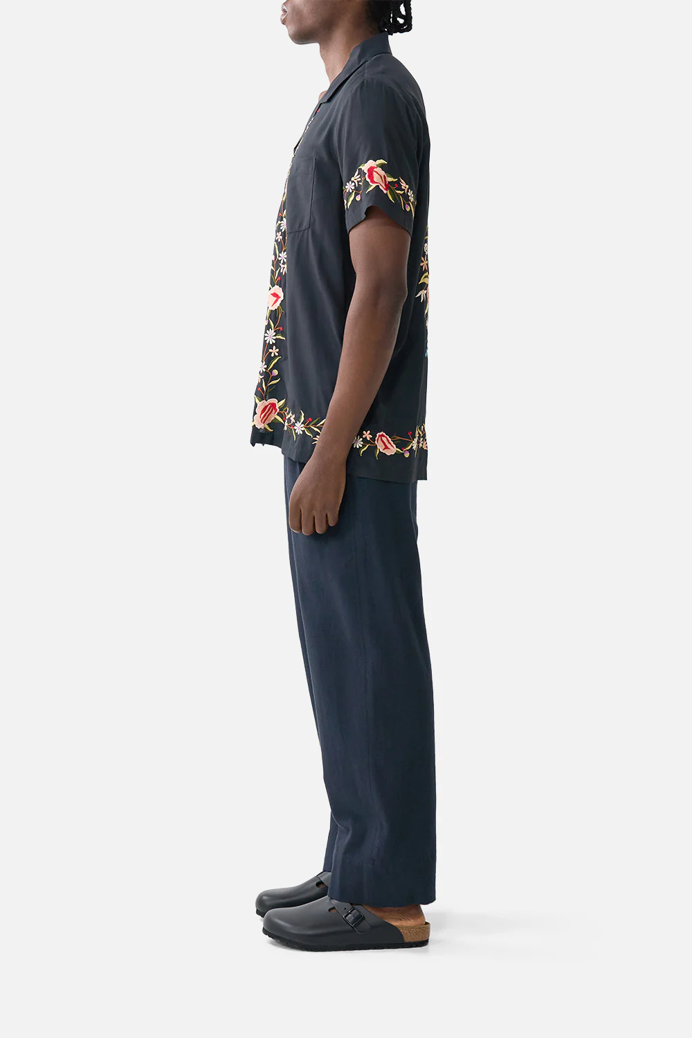 EMBROIDERED SHORT SLEEVE CAMP COLLARED SHIRT DAUGHTERS OF DUENDE - Image 4