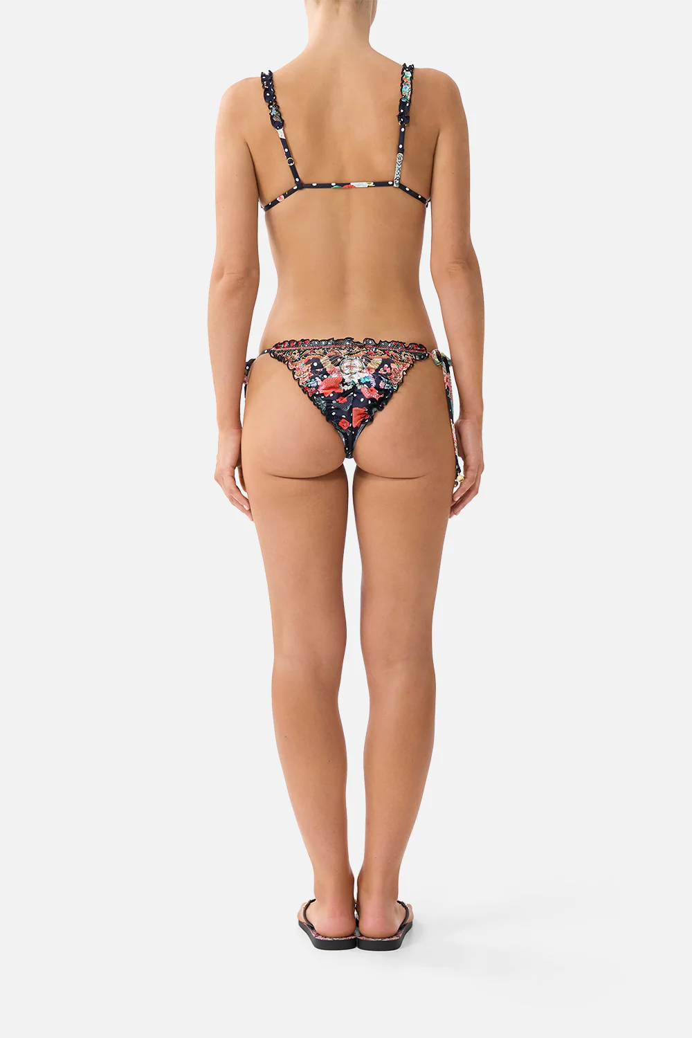 TRI BIKINI TOP WITH RUCHED EDGES DAUGHTERS OF DUENDE - Image 2