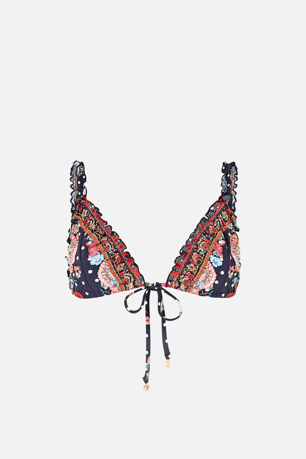 TRI BIKINI TOP WITH RUCHED EDGES DAUGHTERS OF DUENDE - Image 3