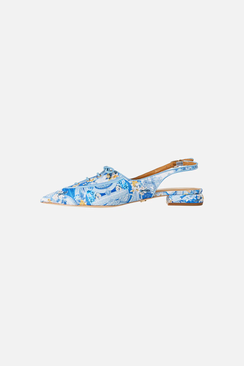 ELENA LACE UP FRONT POINTED SLINGBACK DE NADA GRANADA - Image 4