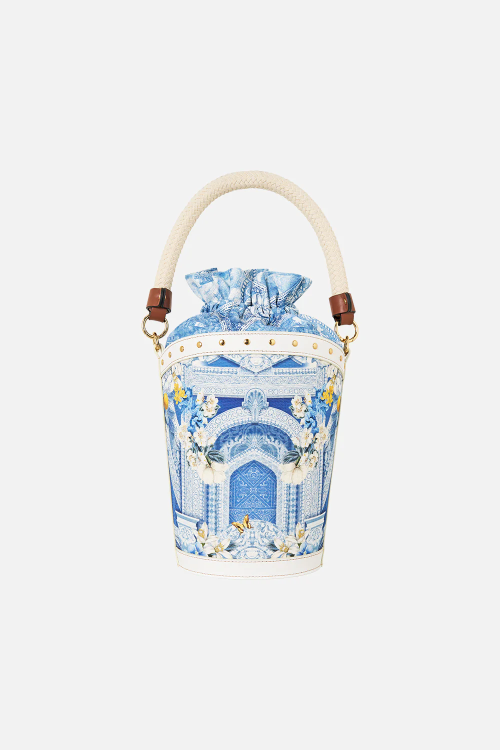 CANVAS TIE TOP BUCKET BAG DE NADA GRANADA - Image 2