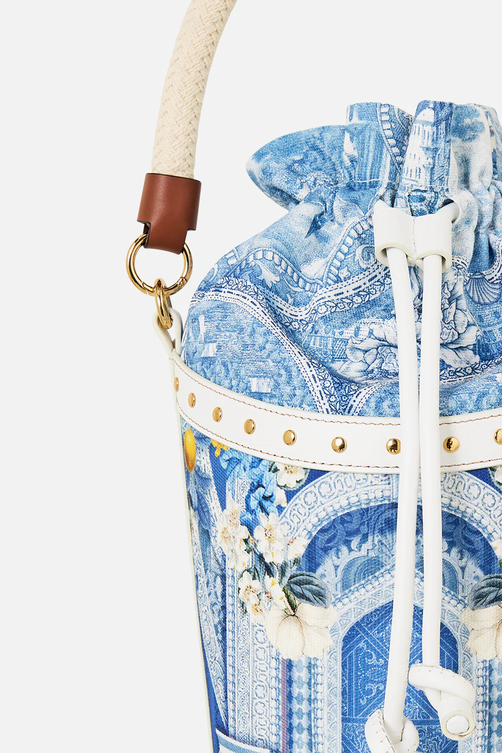 CANVAS TIE TOP BUCKET BAG DE NADA GRANADA - Image 3