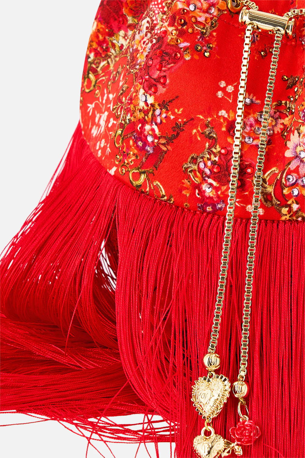DRAWSTRING POUCH WITH FRINGING OLÉ OLÉ - Image 3