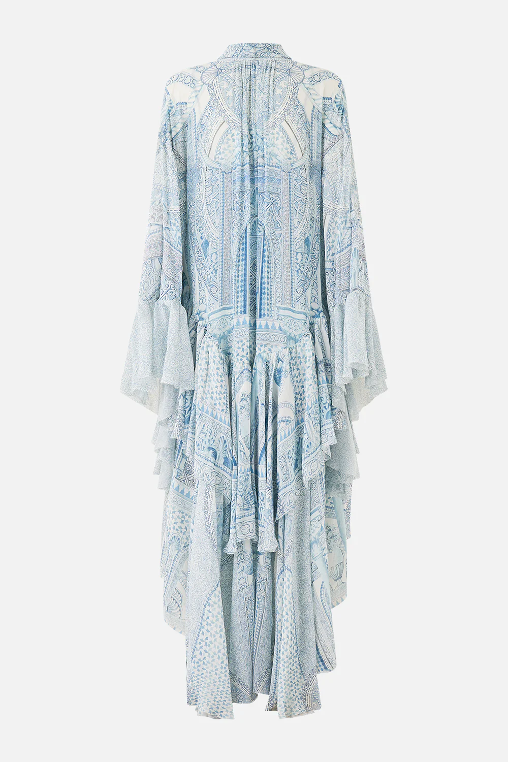 RUFFLE HIGH LOW DRESS WITH LONG SLEEVE THE HUM OF THE ALHAMBRA - Image 7