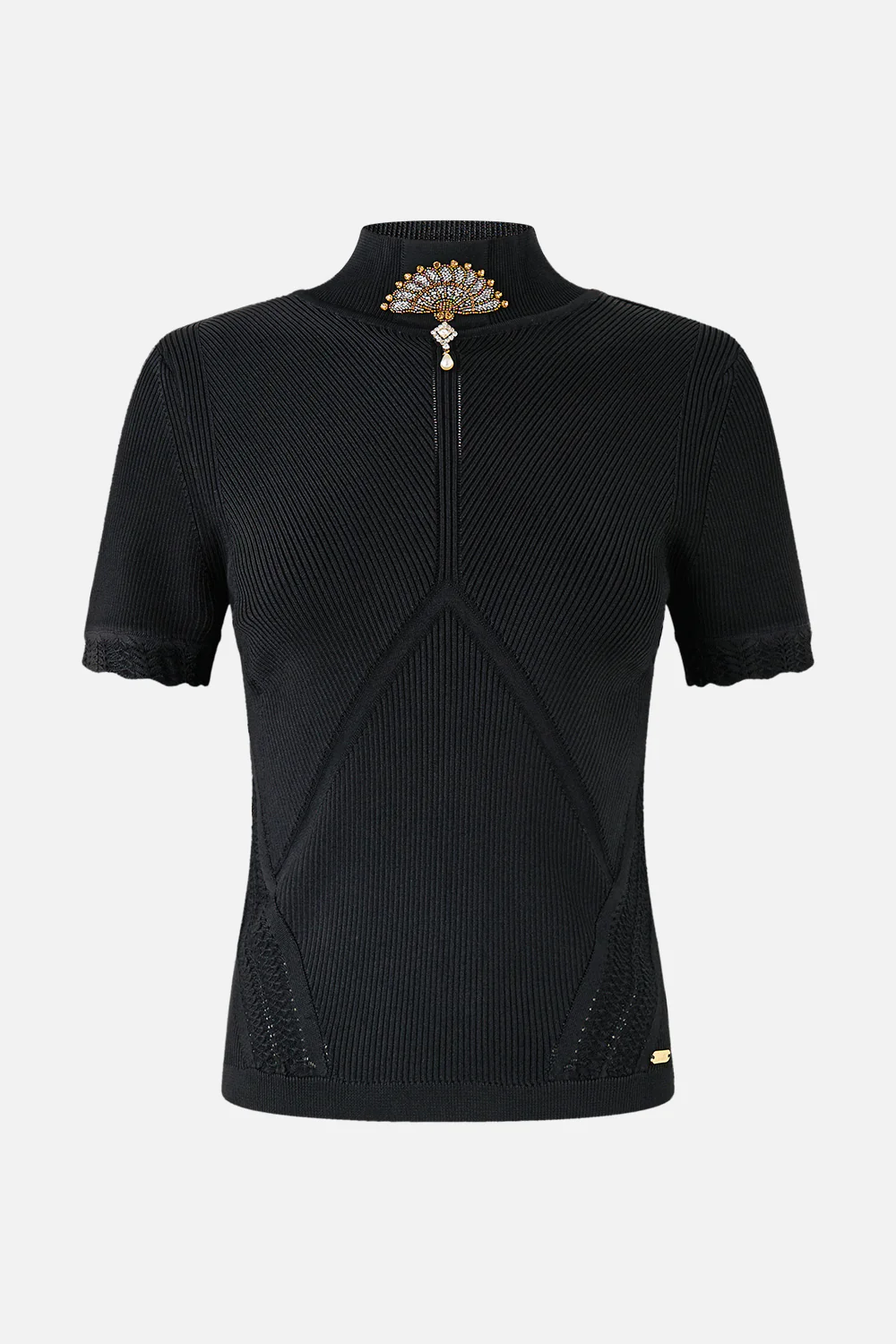 MOCK NECK KNIT TOP FLAMENCO FOLKLORE - Image 3