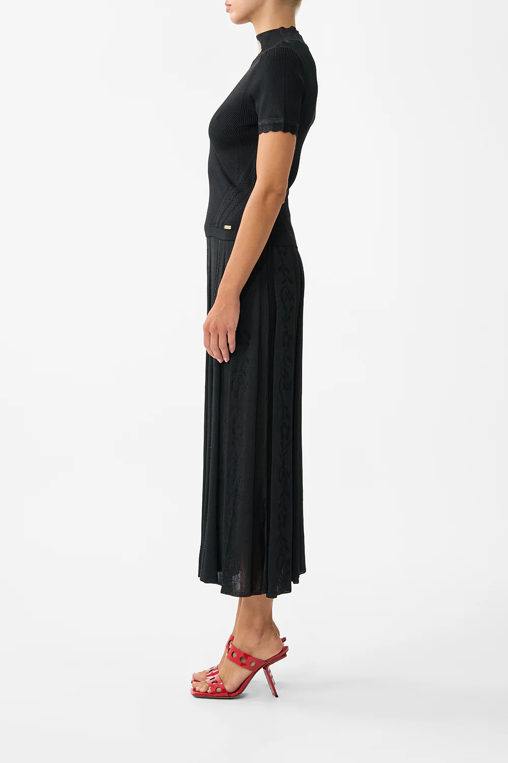 MOCK NECK KNIT TOP FLAMENCO FOLKLORE - Image 4