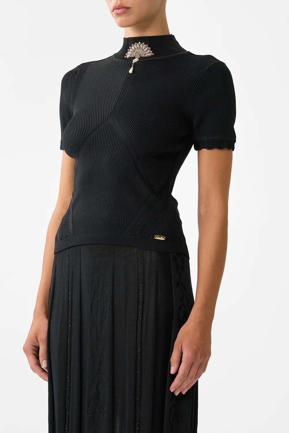 MOCK NECK KNIT TOP FLAMENCO FOLKLORE - Image 5