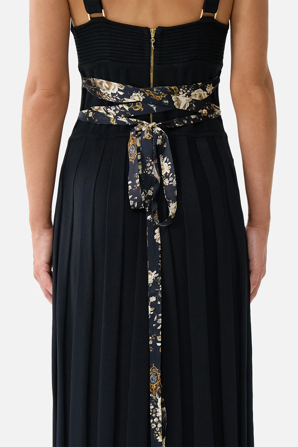 CORSET DETAIL FLARE KNIT DRESS FLAMENCO FOLKLORE - Image 6